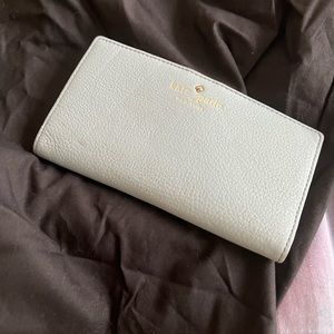 Kate Spade light blue leather wallet